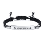 MPRAINBOW Adjustable Cremation Memorial Urn Bracelet, Stainless Steel Cremation Manmade Braided Urn Bracelet Keepsake Urn Bracelet for Ashes with Fill Kit