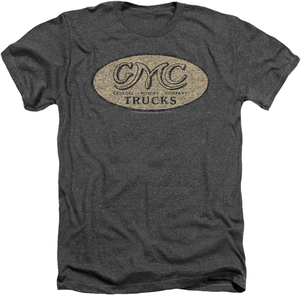 Gmc Vintage Oval Logo Unisex Adult Heather T Shirt for Men and Women