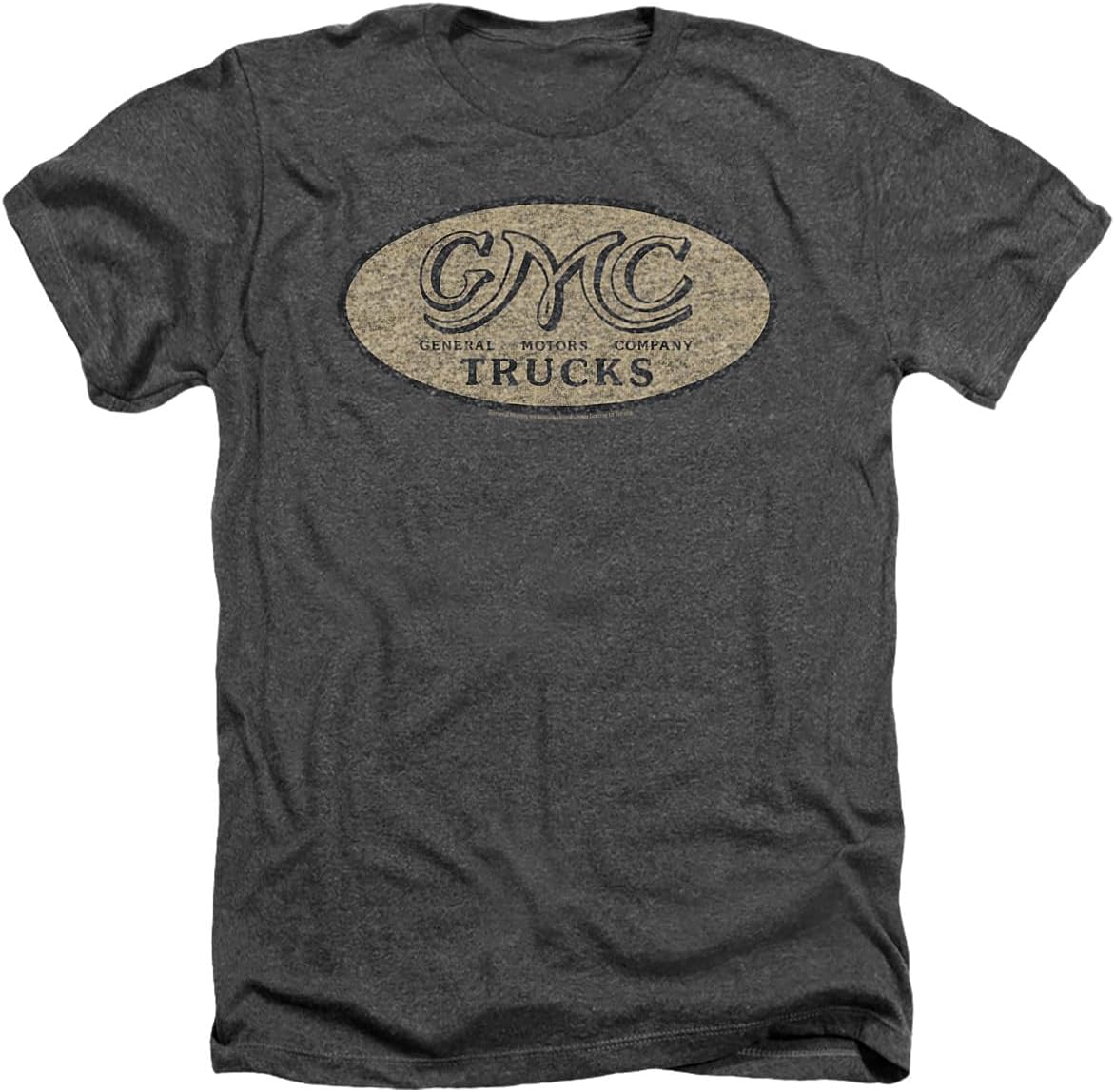 Gmc Vintage Oval Logo Unisex Adult Heather T Shirt for Men and Women
