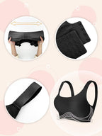 FORLEST Minimizer Bras for Women Full Coverage, Deep Cup Bra Hides Back Fat, Wireless Seamless Bras for Women No Underwire
