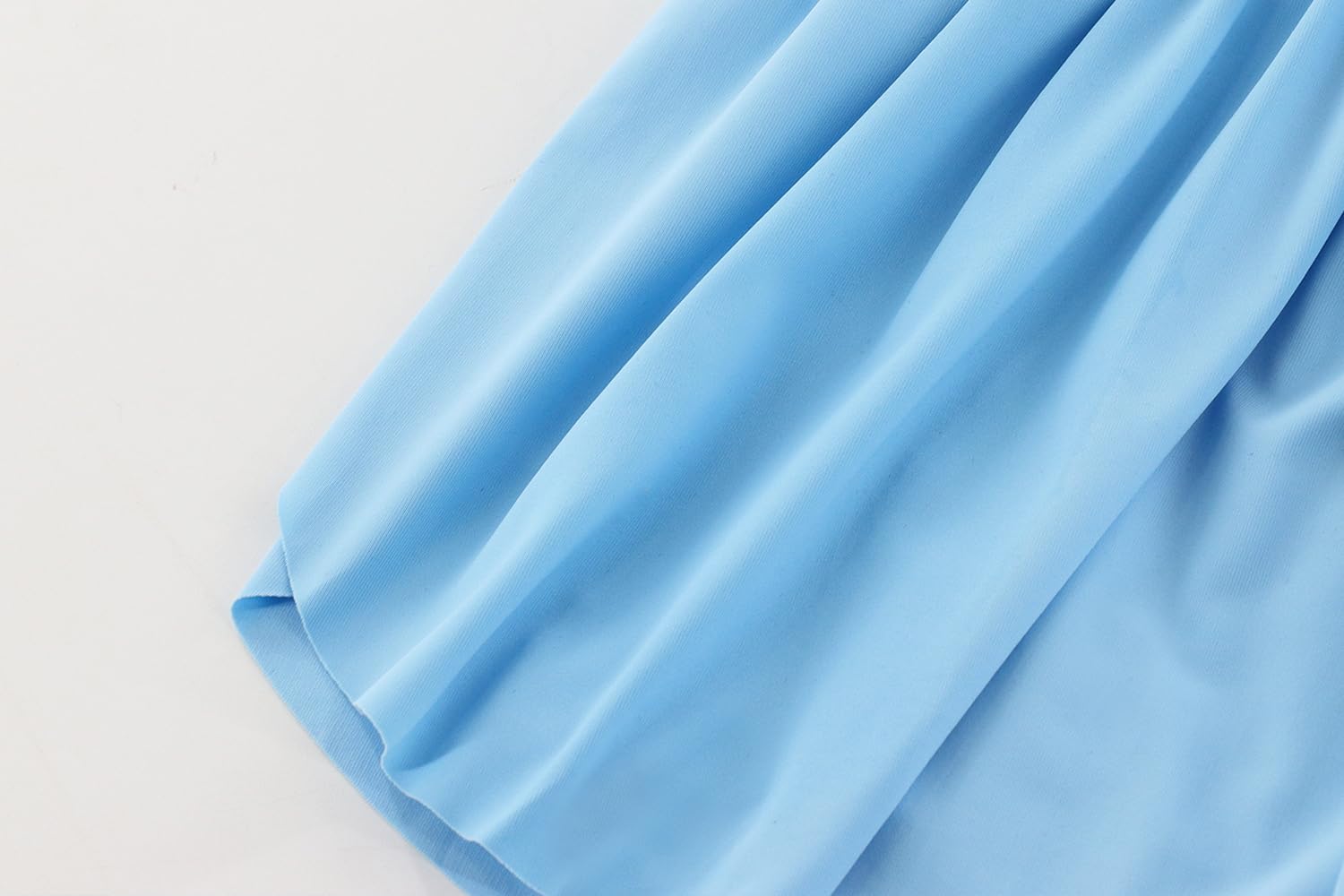 Girls Flowy Shorts Athletic Skirt for Little Girls 2 in 1 Butterfly Sports Skirts for Teen Girls Sky Blue