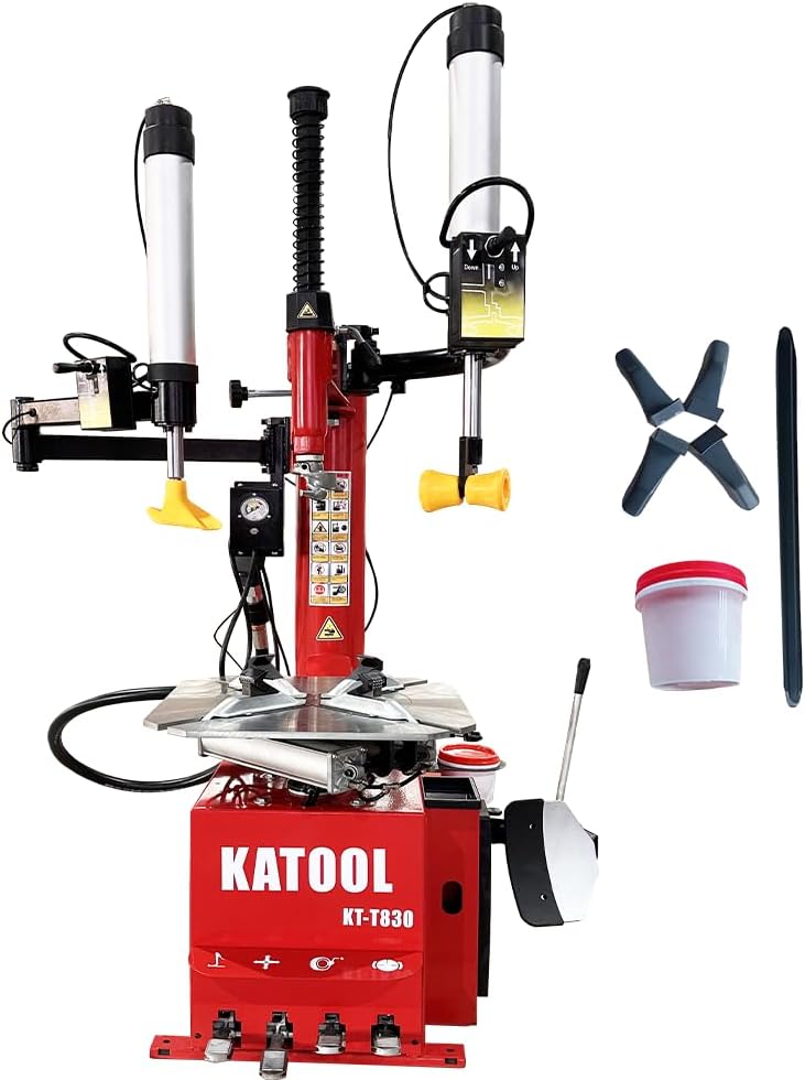 KATOOL 2.0HP Tire Changer Machine with Bead Blaster Rim Clamp 14"-24" KT-T830W Tire Changer Wheel Changers Machine (KT-T830W)