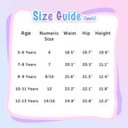 Girls Flowy Shorts Girls Black Shorts Quick Dry Girl Running Short 2 in 1 Kids Skirts Drawstring Butterfly Short Girl 10-12