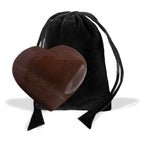 Heart 1.75 Inch with Black Pouch (Black Obsidian)
