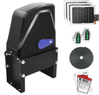 TOPENS DKC1100S Solar Sliding Gate Opener Chain Drive Automatic Gate Motor for Heavy Driveway Slide Gates Up to 2600 Pounds, Electric Gate Operator Battery Powered with Solar Panel Remote Control Kit