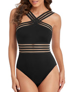 Maillot de bain amincissant Hilor pour femmes aux formes, joli maillot une pièce, meilleur maillot de bain gainant ventre, noir XXL/US16