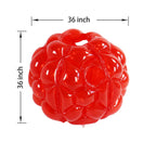 SUNSHINEMALL 2er Pack aufblasbare Stoßkugeln für Kinder Riesiger Zorb-Ball Sumo-Bälle Menschen-Hamsterball Blasenbälle für Erwachsene Ganzkörper-Buddy Outdoor-Spielzeug für Kinder (36" Rot)