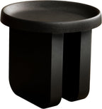 Round Side Table, Modern end Table,Metal Accent Table,Small Coffee Table,Unique Circle Accent Table for Living Room,Bedroom (Black, Small Circle：19.3 x 19.7（in）)