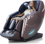RELX 2025 Massage Chair Full Body, Zero Gravity SL-Track Shiatsu Massage Chair Built-in Heat System, Airbag Massage, with Body Scan, Deep Yoga Stretch, Calfrest Extension and AI Control(Brown)