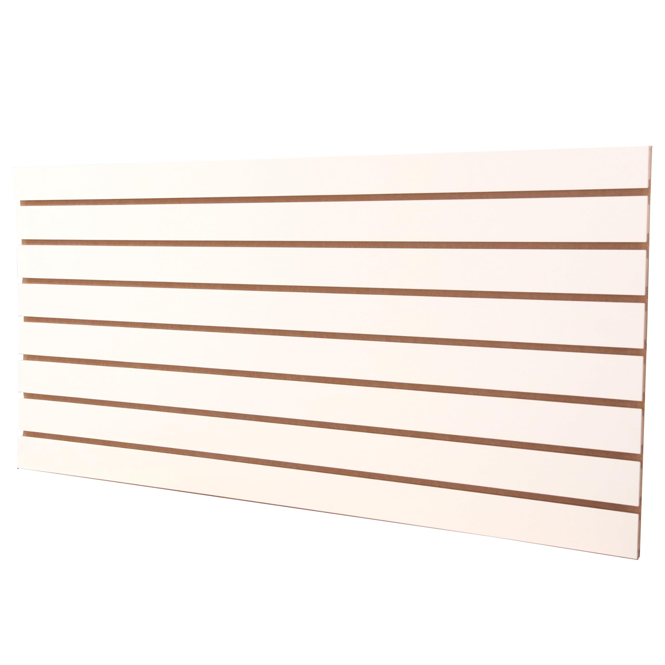 SSWBasics 4ft x 2ft Horizontal White Slatwall Panels Easy Organizer (24"H x 48"L) - Pack of 2 - Streamline Your Space with Effortless Retail Displays, Garage Wall Solutions, and Craft Storage