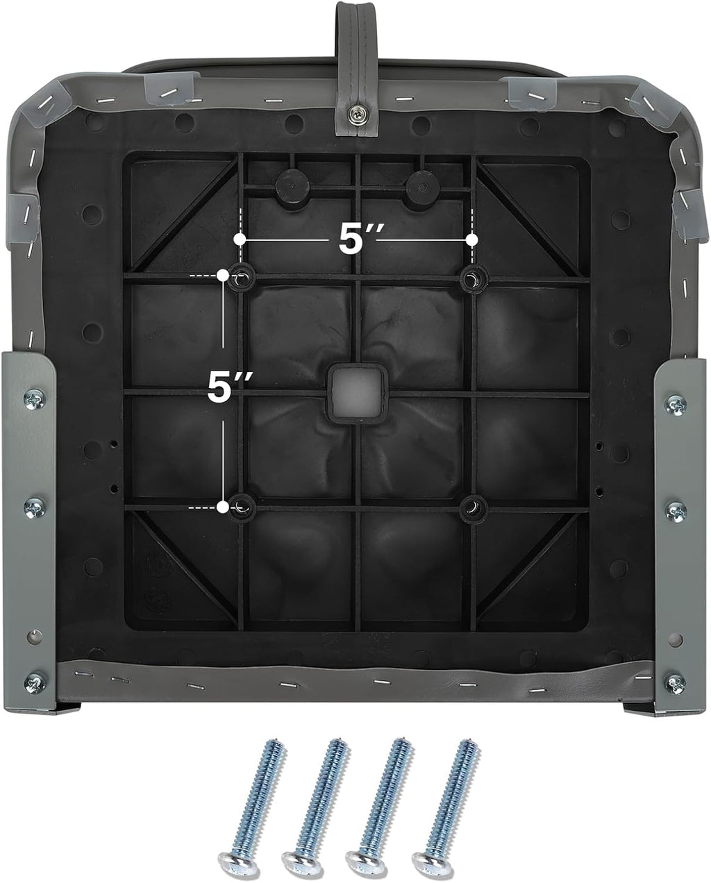 Low Back Boat Seat Fold-Down Fishing Boat Seat, 1 Pack, Dark Gray