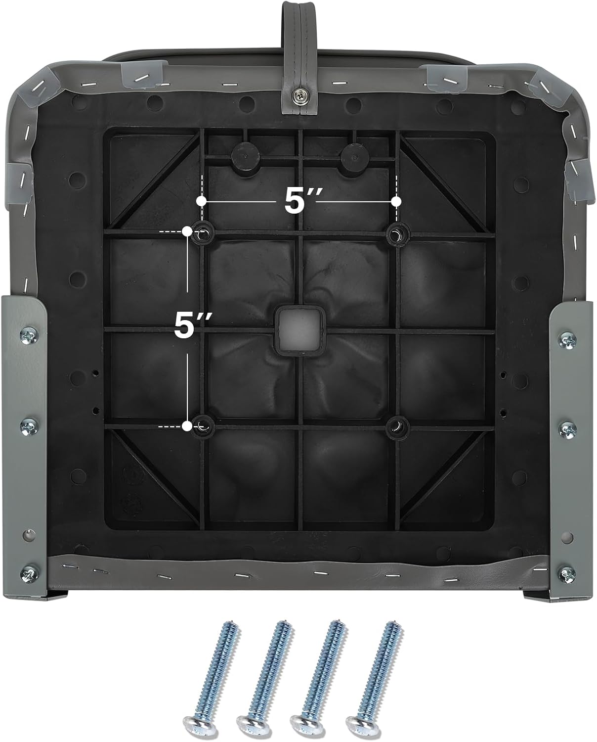 Low Back Boat Seat Fold-Down Fishing Boat Seat, 1 Pack, Dark Gray