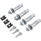 Global Industrial 36 Gallon Outdoor Steel Trash Can with Dome Lid, Plastic Liner and Anchor Kit Included, 23-1/2" Diameter x 40" H, Powder Coat Finish, Unassembled, Black