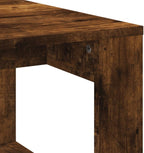 vidaXL Smoked Oak Coffee Table - Modern Style Engineered Wood 40.2"x19.7"x13.8" - Perfect for Living Room, Office, Lounge Spaces