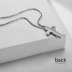 Cremation Cross Necklace for Ashes Cross Urns Locket Pendant Ashes Holder Stainless Steel Memorial Jewelry-With Me Always