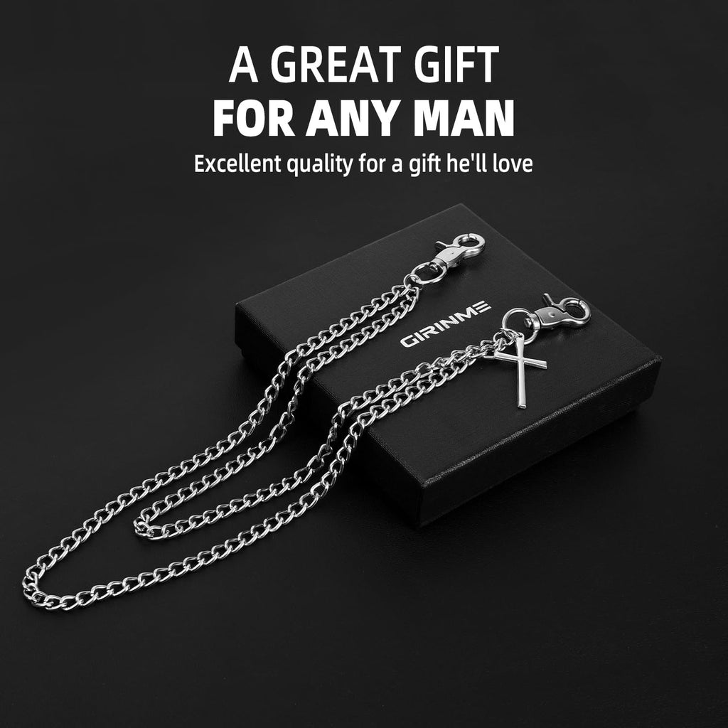 Chaîne Jean pour Hommes Femmes, Chaîne de Portefeuille Gothique à Double Couche pour Jeans, Style Hip Hop