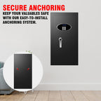 ToruKeep 9.0 Cuft Heavy Duty Home Safe Box Fireproof Waterproof, Extra Large Fire Proof Safe for Home Documents Business Office Use, Anti-Theft Digital Safety Box with Light, Removable Shelf, Handle