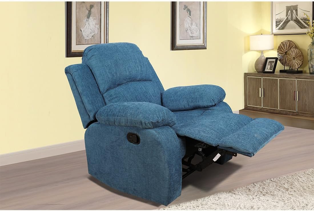 Bonded Leather Living Room Furniture Set Reclining Sofa Set Loveseat Furniture Sets in Living Room Sofa Recliners (3 Pieces, Brown)