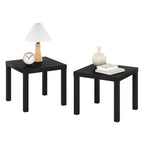 Furinno Classic Homey Square Parsons Side End Table, 1-Pack, Black