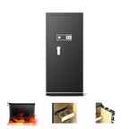 [2025 New Wifi Smart Safe]FABAO 17.5 Cu.Ft.Extra Large Home Safe,Heavy Duty Digital Security Safe with Built-In Drawer and Removable Shelves,Waterproof and Fireproof Safe for Home Hotel Office