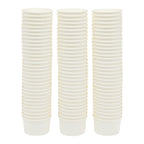 Juvale 100 Stück Einweg-Papier-Eisbecher, Dessertschalen für Sundae-Bar, gefrorener Joghurt (Weiß, 8 oz)