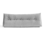 Sweet Home Collection Headboard Pillow Full - Bed Wedge Pillow for Headboard - Large & Versatile Triangle Cushion Reading Support Pillow, Full - 54", Gray