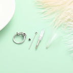 Yinplsmemory Cremation Jewelry Infinity Love Cremation Ring for Ashes Stainless Steel Hold Loved Ones Ash Keepsake Finger Ring Urn Locket Memorial Jewelry for Women