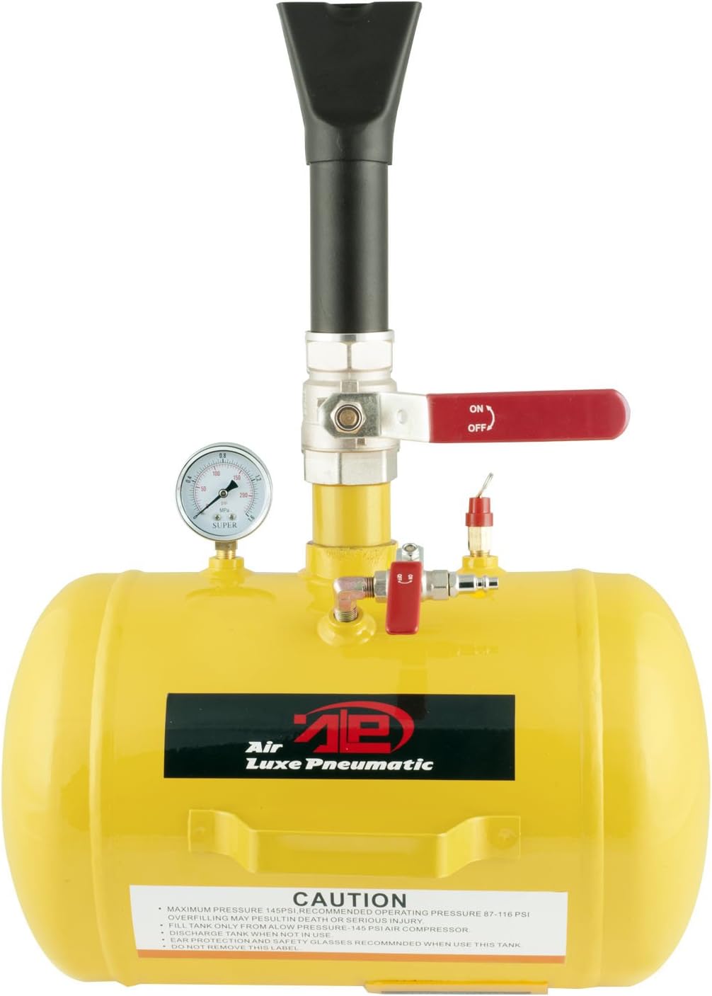 TOOLUXE 30007L Air Tire Bead Sealer, 5 Gallon Tire Bead Seater for Tires, 145 Max PSI Tire Bead Blaster, 87-116 PSI Operating Pressure Air Cannon