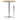Flash Furniture Lars Black 30'' Round Wood Cocktail Table with 30'' and 42'' Columns