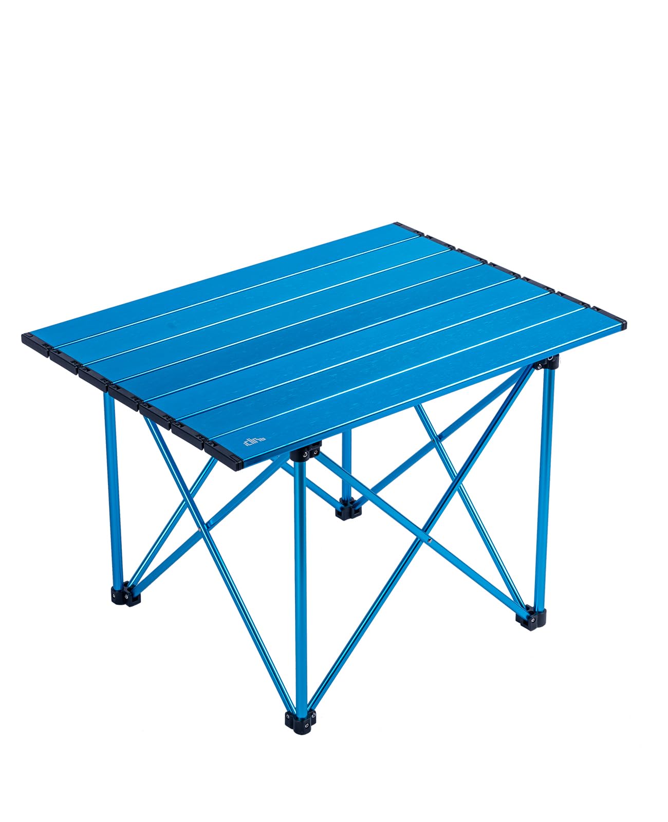 iClimb Ultralight Compact Camping Folding Table with Carry Bag (Black - S)