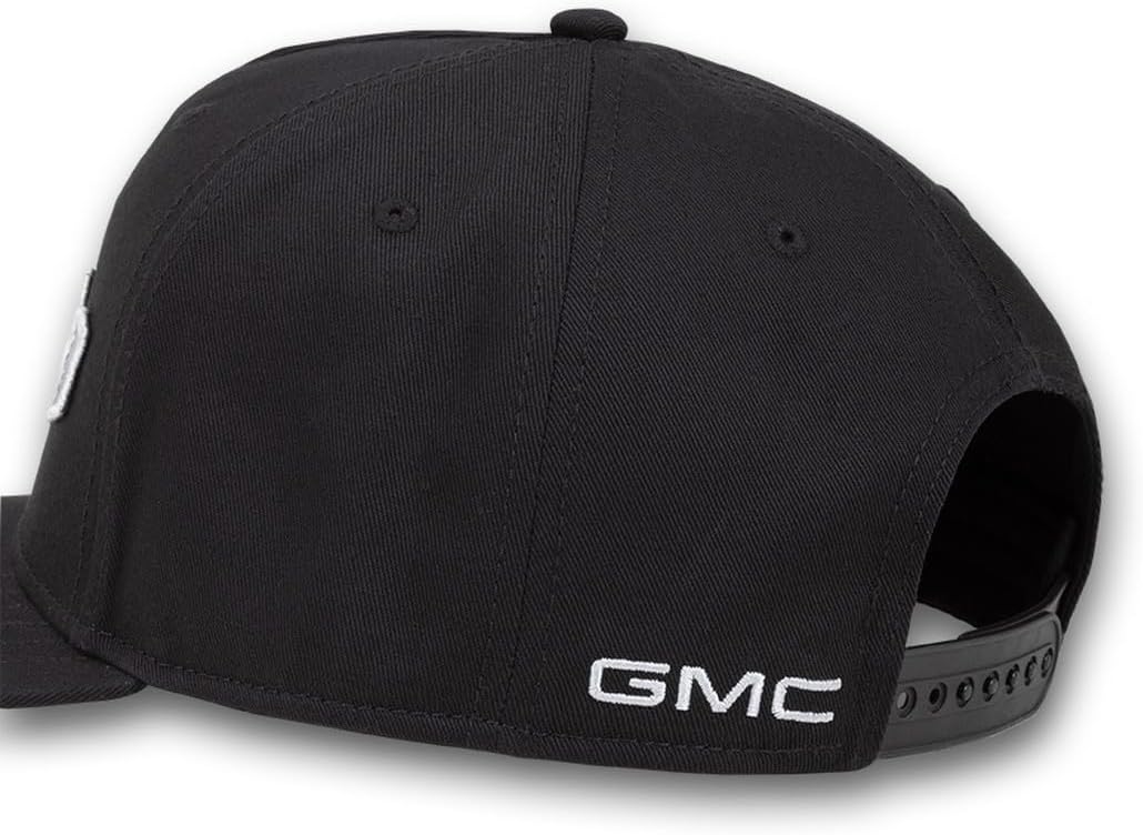 GMC AT4 Topographic Hat - Structured Chino Twill Snapback Cap - Officially Licensed by GM Black