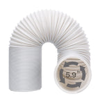 Portable Air Conditioner Window Vent Kit, Adjustable Window Seal with 5.9 Inch Diameter, 59 Inch Length Exhaust Hose for A/C Unit Universal for Sliding Horizontal or Vertical Window