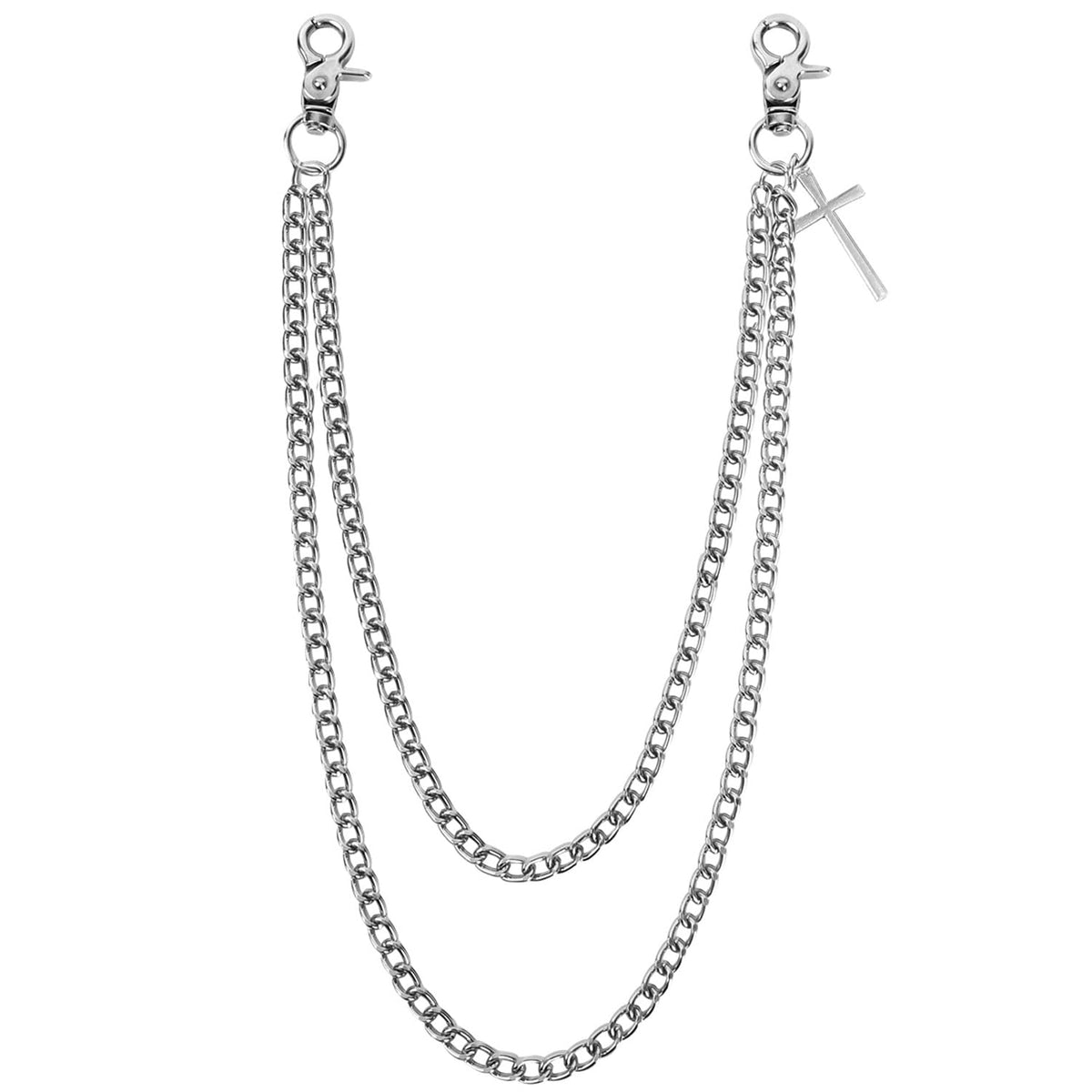 Chaîne Jean pour Hommes Femmes, Chaîne de Portefeuille Gothique à Double Couche pour Jeans, Style Hip Hop