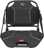 Pelican Ergo360 Swivel Boat Seat - Premium Fishing Seat - Adjustable Backrest - Bass Raider Compatible - Black