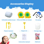 10FT Inflatable Bubble House, PVC Bubble Bounce House with Upgraded Double Air Duct, Bubble Tent Dome for Backyard Birthday Wedding Christmas Party