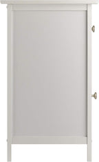 Winsome Eugene Accent Table, 18.90"W x 14.96"D x 25"H, White