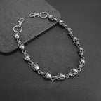 Chaîne de portefeuille Ikacvb Punk lourde avec crâne, chaîne de pantalon pour hommes, chaînes de motard cool, chaînes antivol pour portefeuille, cadeaux pour hommes, accessoires gothiques avec crâne, petits cadeaux pour hommes