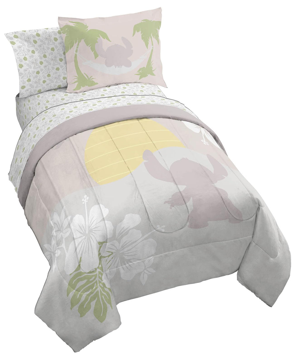 Jay Franco Minecraft Creeper Twin Comforter Set - 5 Piece Bedding Includes Sheet Set & Pillow Covers - Super Soft Gren & Gray Bedding