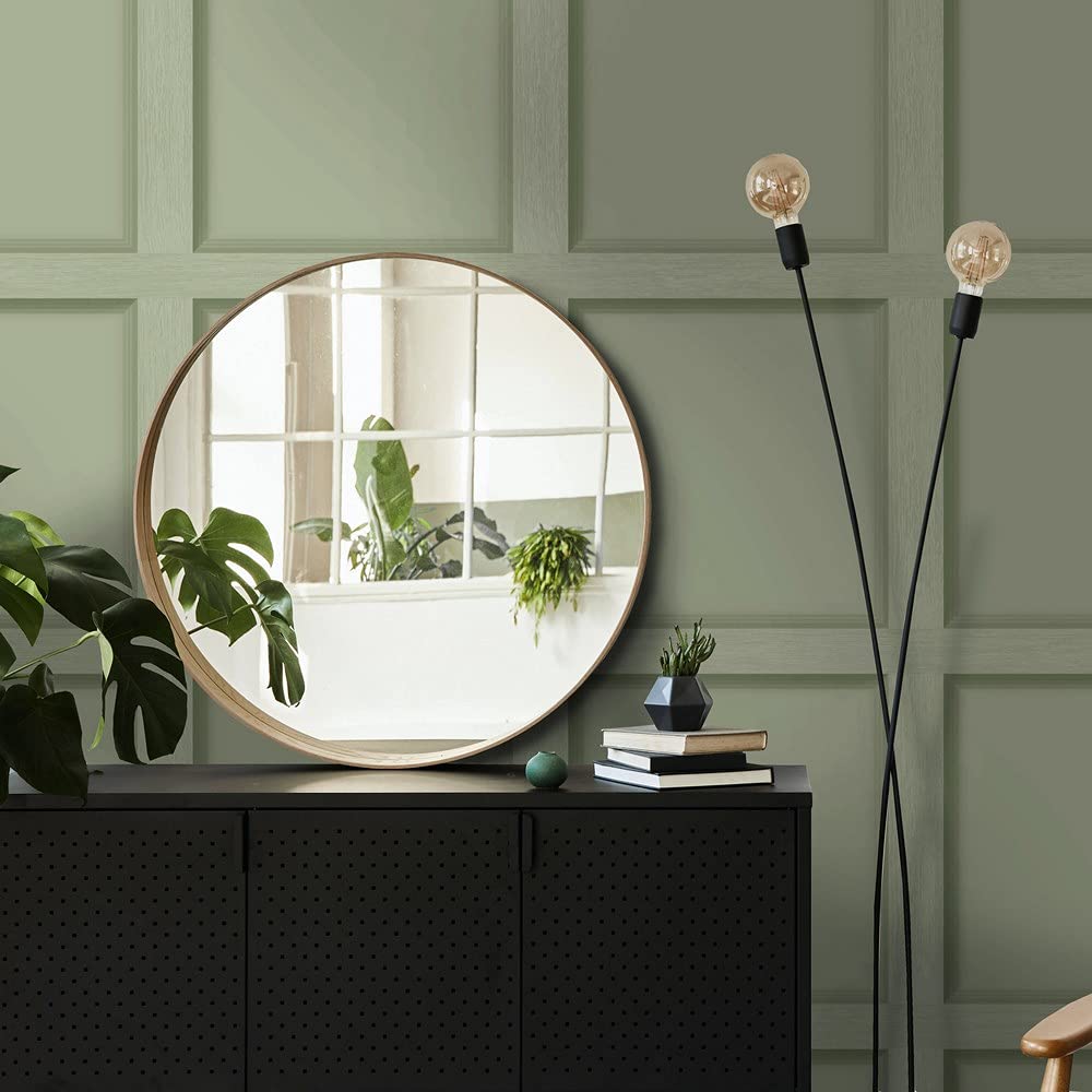 Holden Decor Moderne træpanel 3D-effekt træpaneler Tapet Feature Væg 10m Rulle [Grøn 12982]