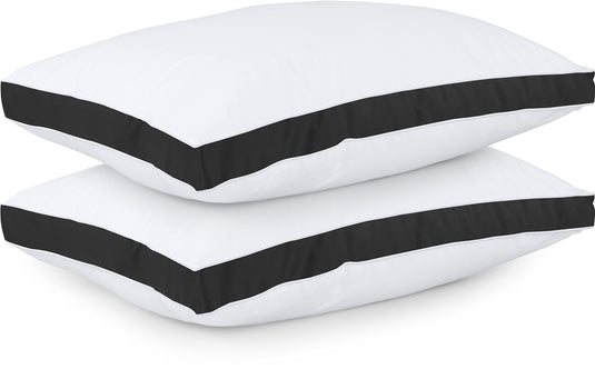 Utopia Bedding Bed Pillows for Sleeping Queen Size (White), Set of 2, Cooling Hotel Quality, Gusseted Pillow for Back, Stomach or Side Sleepers