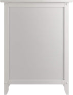 Winsome Eugene Accent Table, 18.90"W x 14.96"D x 25"H, White