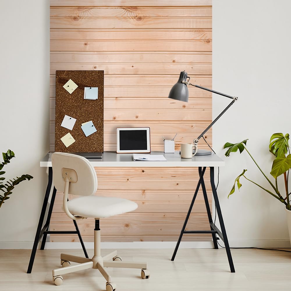 Wainscot Reversible - Solid Wood Wainscoting Tongue & Groove Planks 7 Linear Feet - DIY Wood Paneling - Natural Unfinished Pine Wood Color Planking – 24 Panels (Coverage Area of 18.7 sq.ft.)