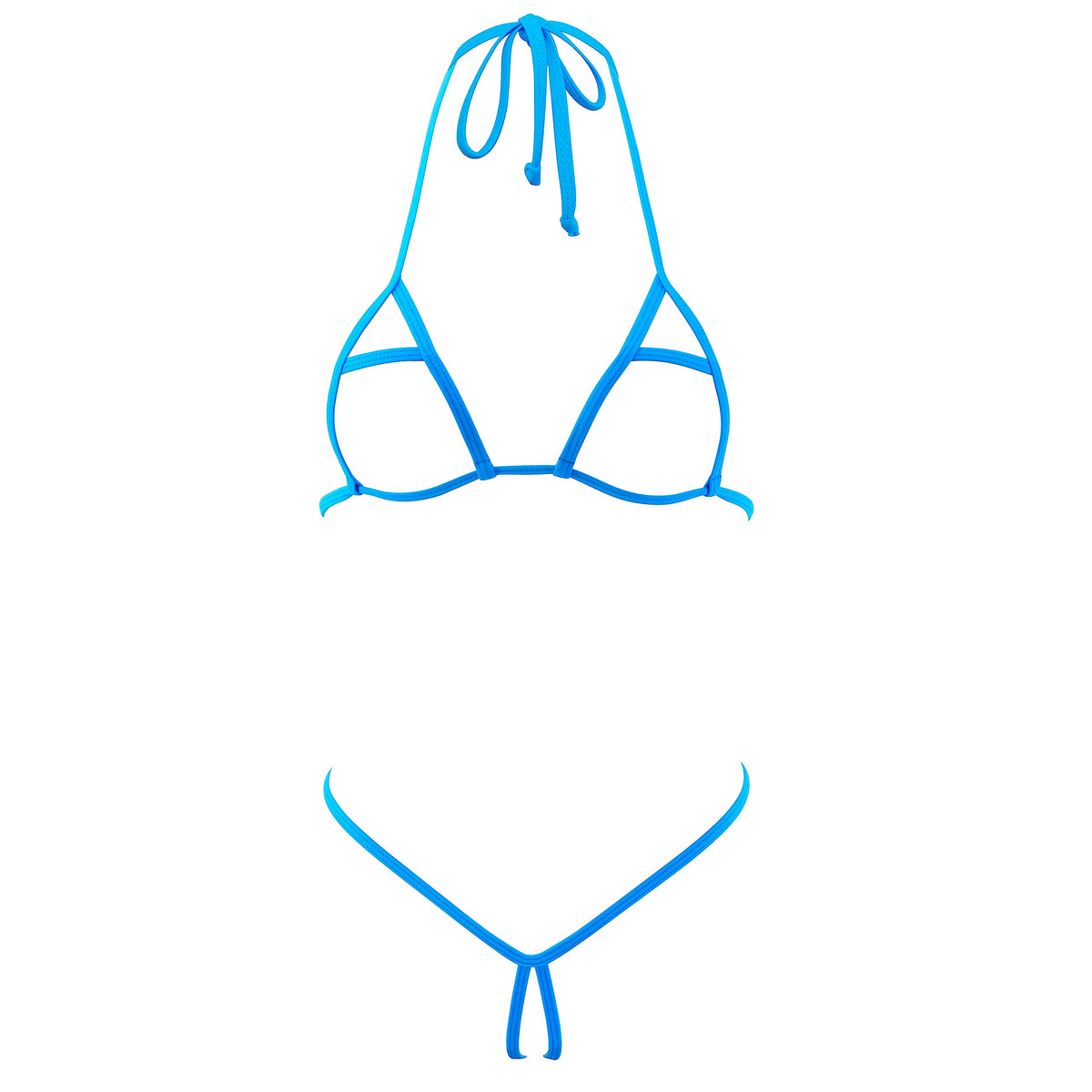 SHERRYLO Micro bikini sans entrejambe Extrême Ensemble de lingerie pour femmes Bikinis sans couverture String Tanga Exotique Maillot de bain extrême nu