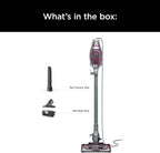 Shark HV322 Rocket Deluxe Pro Corded Stick Vacuum with LED Headlights, XL Dust Cup, Lightweight, Perfect for Pet Hair Pickup, Converts to a Hand Vacuum, with Pet Attachments, Bordeaux/Silver