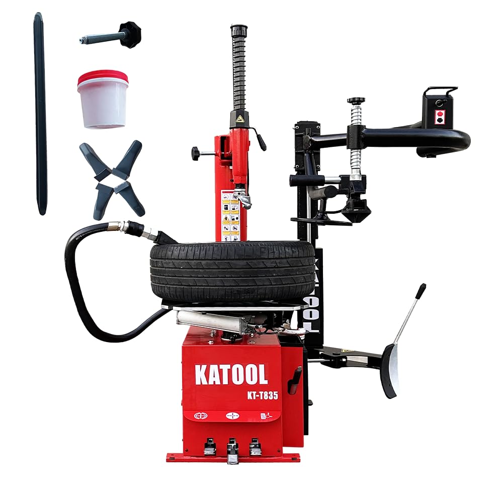 KATOOL 2.0HP Tire Changer Machine with Bead Blaster Rim Clamp 14"-24" KT-T830W Tire Changer Wheel Changers Machine (KT-T830W)