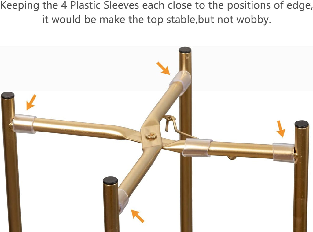 Metal Round 2 Tier Small Gold Side End Table with Real Natural Marble Top Plant Stands Modern Lightweiht Bedside Coffee Table for Living Room Bedroom Small Space White…