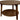 2-Tier Round Coffee Table Wood Nesting Side Table (Walnut, 28x28x18)