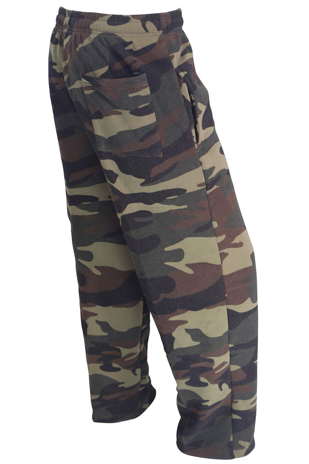 Facitisu Men's Jogger Sweatpants Elastic Lounge Workout Bottom Pants with Pockets Camo Green 3X-Large - Grand Goldman