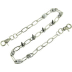 Chaînes de montre de poche à rivet lourd PINKPIN Chaîne de portefeuille Chaîne de motard Porte-clés Pantalon Longue chaîne Punk Pantalon Hip Hop pour hommes femmes