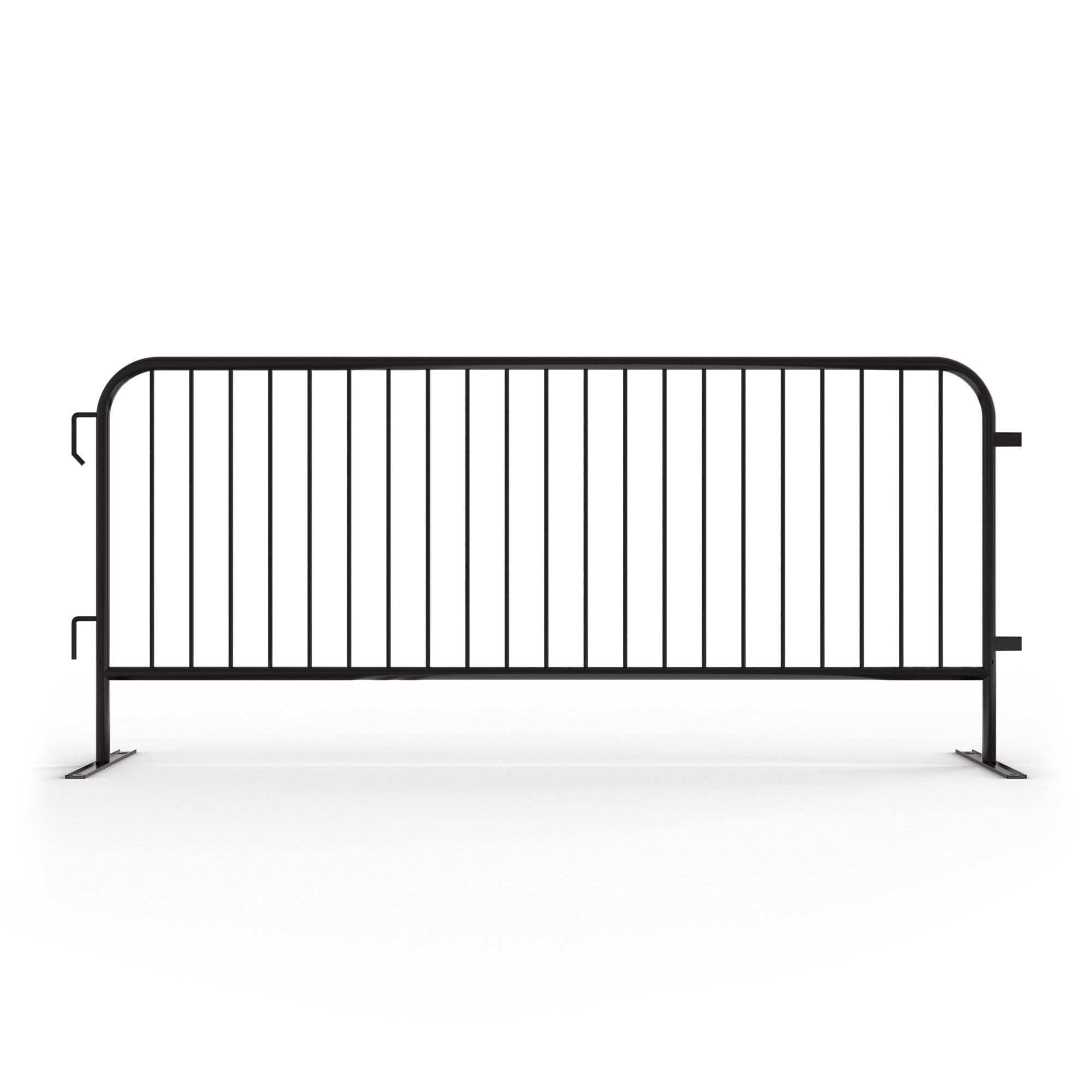 Angry Bull Barricades Metal Interlocking Steel Barricade (8.5 Ft. Heavy Duty, Bridge Feet, Grey Powder Coated, Set of 20)